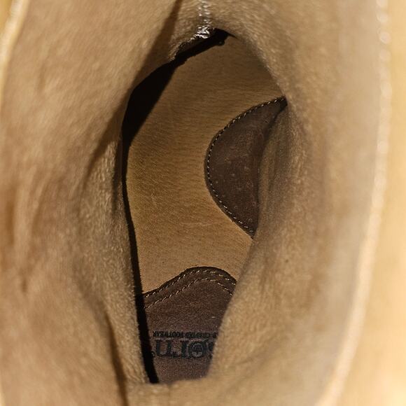 Born Mid Calf Boot Womens 8.5 Cognac Brown Suede Pull On Riding Rustic Fall - Picture 11 of 16